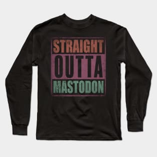 Classic Mastodon Name Color Styles Christmas 70s 80s 90s Long Sleeve T-Shirt